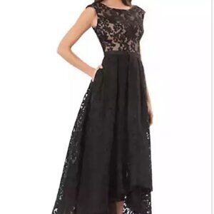 JS Collections Hi-Lo Lace Gown — Size 4